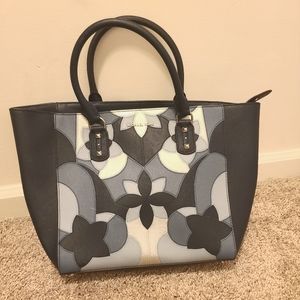 MK Bag Floral blue tones